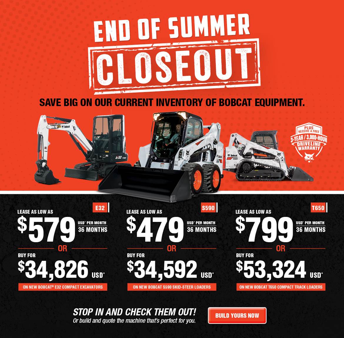 End Of Summer Closeout